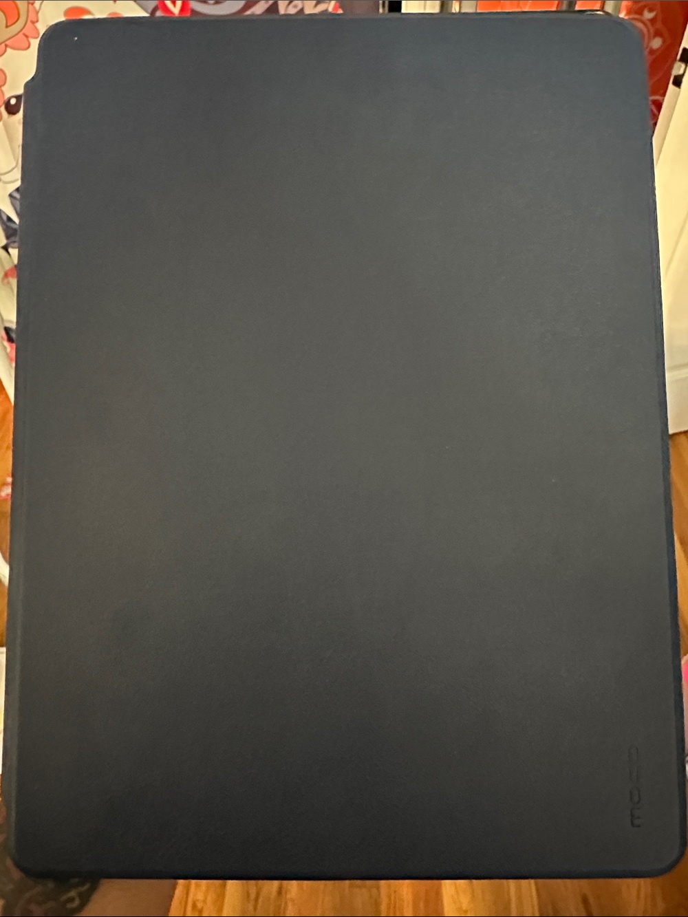 Leather Folio Cover for Tablet - Navy Blue